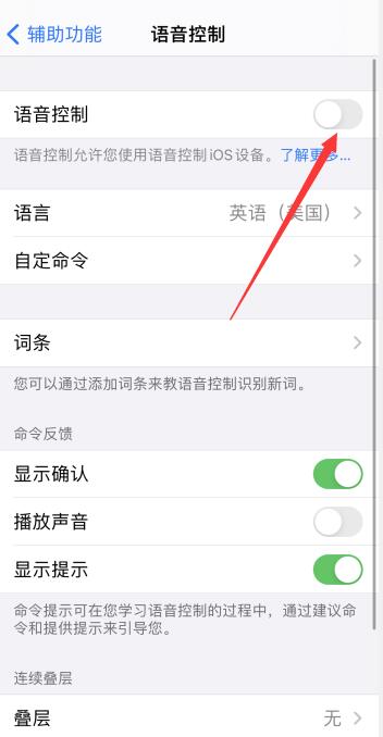 怎么关闭语音控制