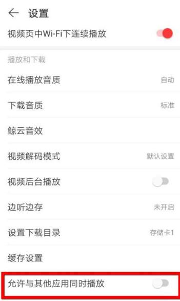 iPhone网易云怎么开启同时播放