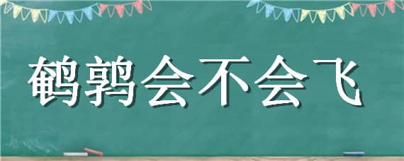 鹌鹑会不会飞 鹌鹑会不会飞翔