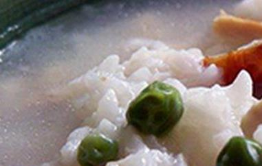 豌豆素鸡粥的材料和做法步骤教程（素鸡炒豌豆）