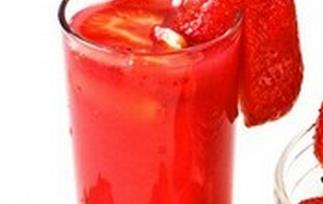 制作草莓汁的材料和方法步骤 家庭自制草莓汁的做法