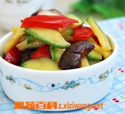 西葫芦油菜香菇的做法 蚝油香菇西葫芦做法步骤和营养分析