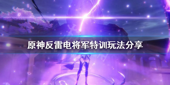 原神反雷电将军特训怎么过 原神反雷电将军特训怎么过 最后被弹开怎么办