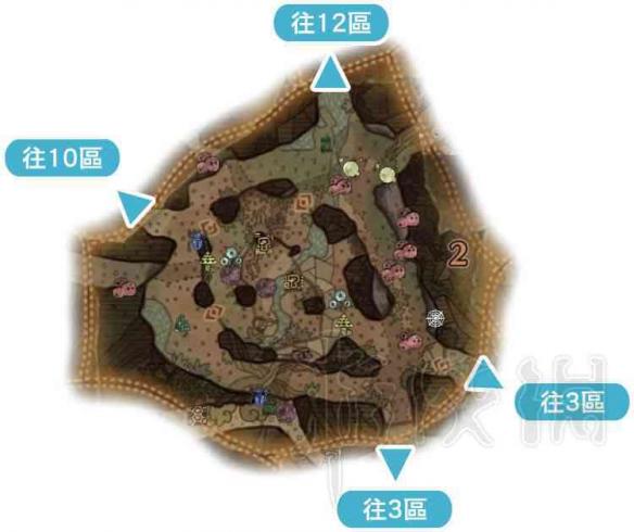 怪物猎人世界古代树森林地图全素材采集位置一览 地图总览_网