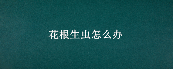 花根生虫怎么办（花树根部生虫了怎么办）