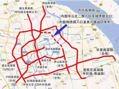 上海高架外地车限行时间和路段