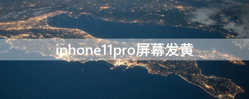 iPhone11pro屏幕发黄
