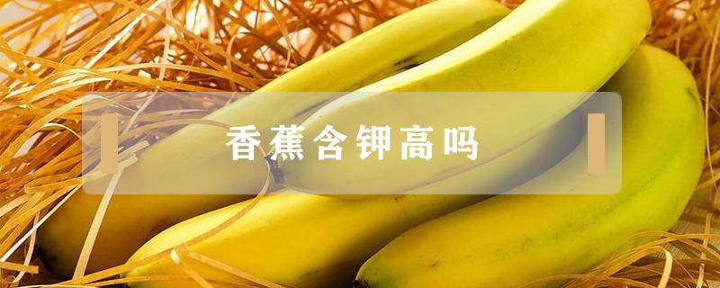 香蕉里面的钾含量很高吗 香蕉含钾高吗