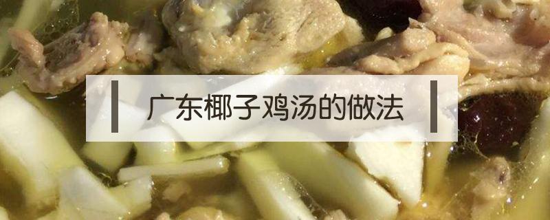广东椰子鸡汤的做法 广东椰子鸡汤的做法视频