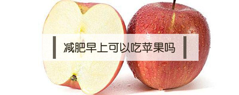减肥早上可以吃苹果吗 减肥能吃苹果吗