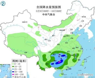 江南华南迎今年来最强降雨 广东广西局地雨量或打破历史极值