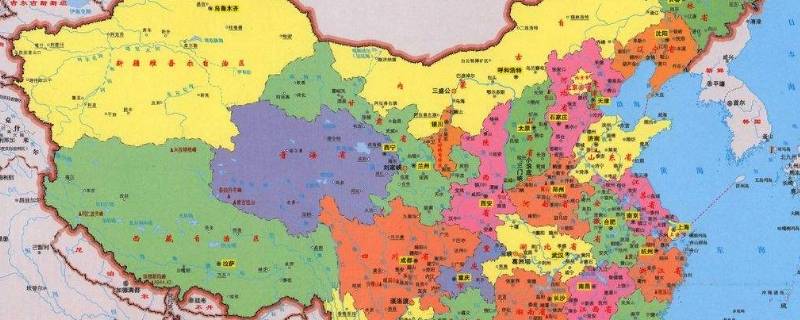 中国地图颜色各代表什么 中国地图颜色的含义