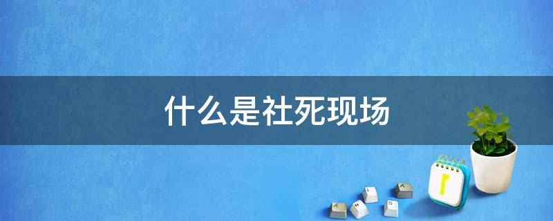 什么是社死现场（社死现场什么意思）