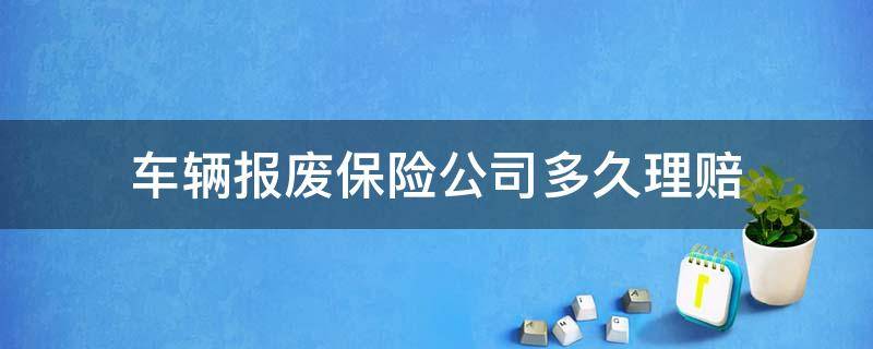 事故车报废保险公司多久能赔钱 车辆报废保险公司多久理赔