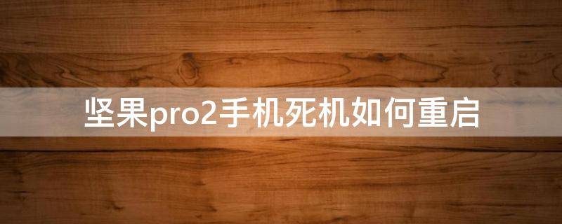 坚果pro2重启卡死 坚果pro2手机死机如何重启