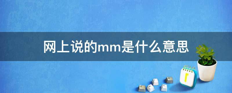 网上说的mm是什么意思 网络上说的mm是什么意思