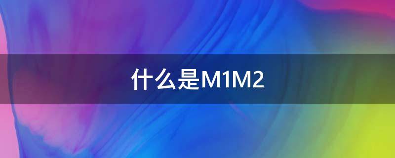 什么是M1M2 什么是m1m2货币