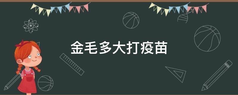 金毛多大打疫苗 金毛多大打疫苗和驱虫