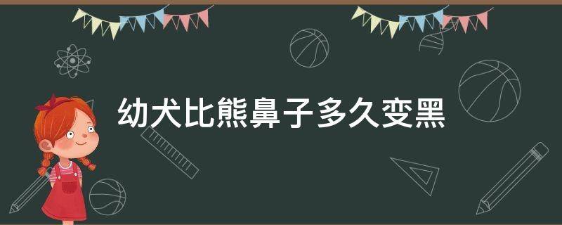 幼犬比熊鼻子多久变黑 比熊幼崽鼻子不全黑