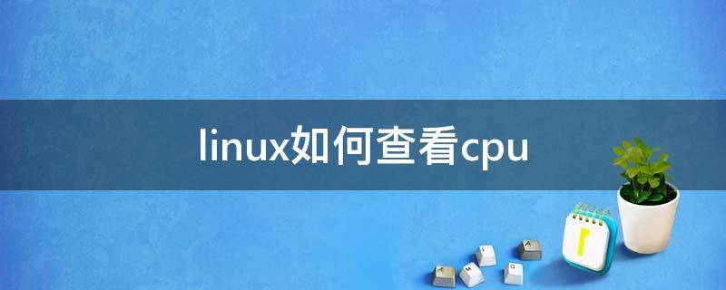 linux如何查看cpu（linux如何查看cpu核数）