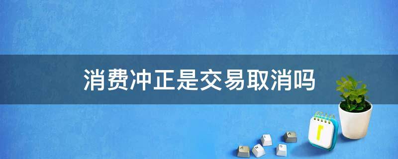 消费冲正是交易取消吗 消费冲正成功是不是就退回了