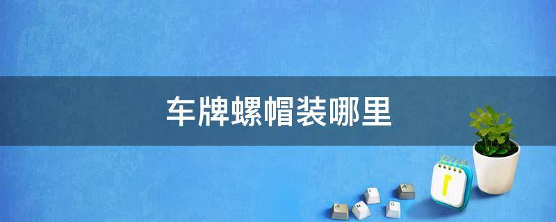 车牌螺帽装哪里 新车牌螺帽怎么装