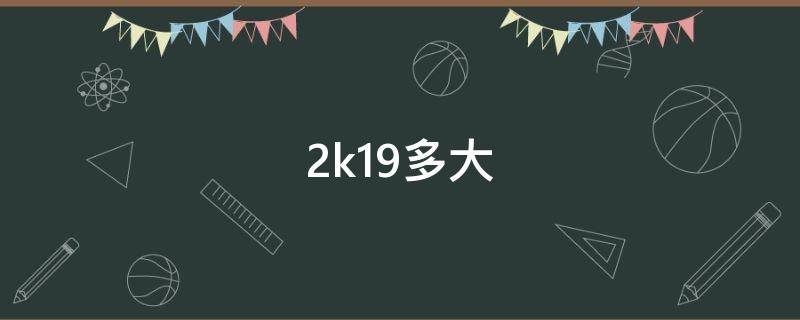 2k19多大 2k19多少g