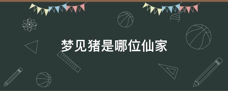 梦见猪是哪位仙家 仙家托梦梦见猪是啥意思