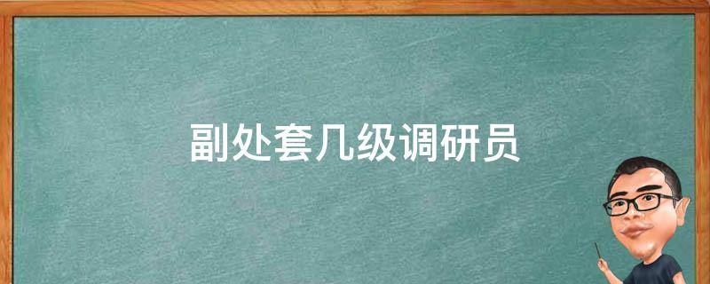 副处套几级调研员 副处对应几级调研员