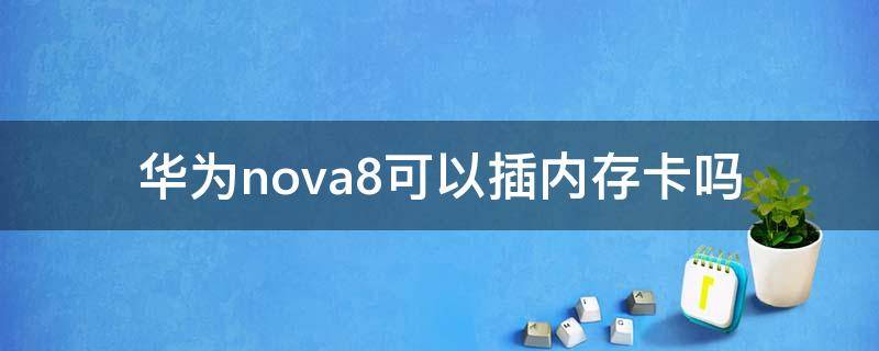 华为nova8可以插内存卡吗（nova8不能插内存卡）