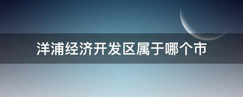 洋浦经济开发区属于哪个市 洋浦经济开发区属于哪个市管理