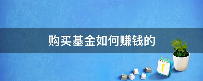 购买基金如何赚钱的 买基金如何赚钱?