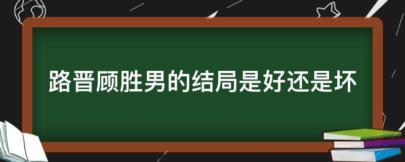 路晋顾胜男的结局是好还是坏 顾胜男为什么和路晋分手