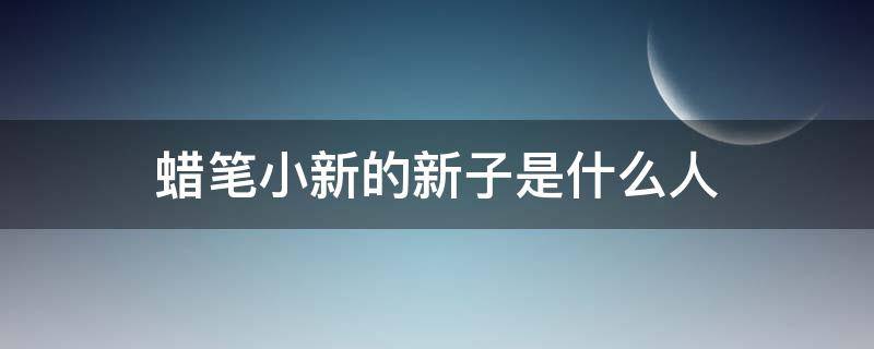 蜡笔小新的新子是什么人（蜡笔小新里的新子是什么人）