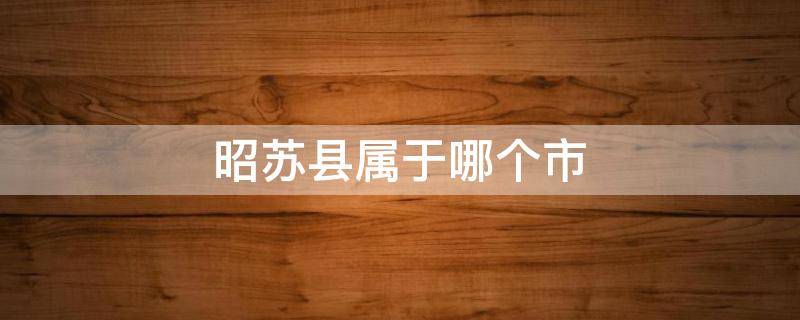 昭苏县属于哪个市 昭苏县属于哪个市地区