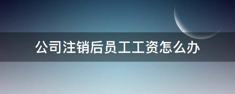 公司注销后员工工资怎么办 公司被注销了还能要工资吗怎么样