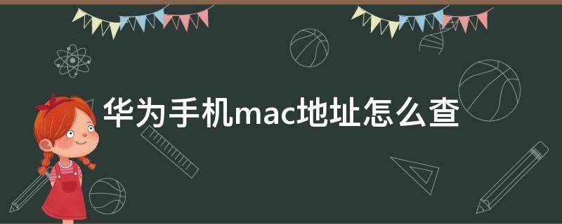 华为手机mac地址怎么查（怎么查询华为手机mac地址）