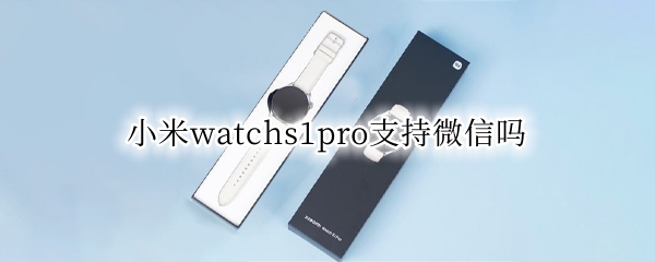 小米watchs1pro支持微信吗（小米11pro微信）