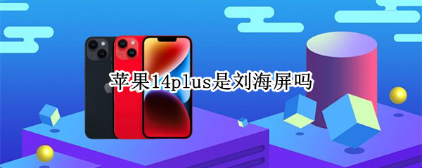 苹果14plus是刘海屏吗 苹果14有刘海吗