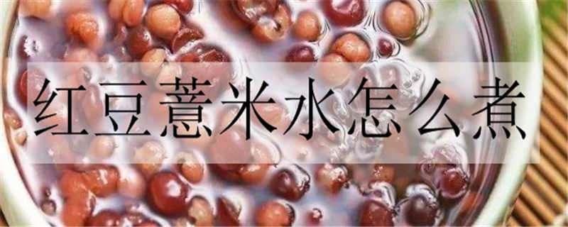 红豆薏米水怎么煮 红豆薏米水怎么煮去湿气效果好用赤小豆么