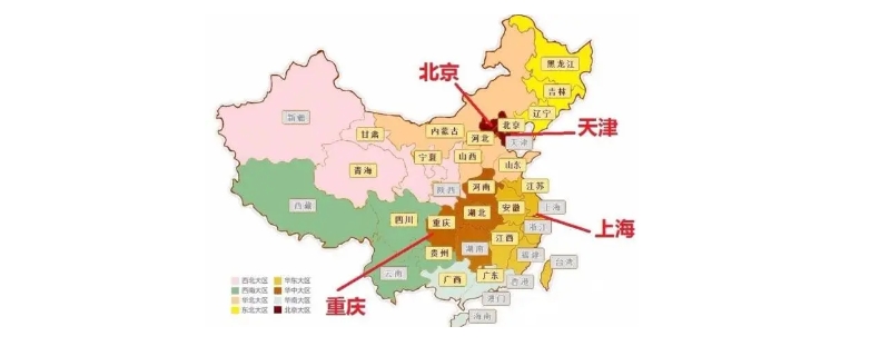 五个直辖市是哪五个