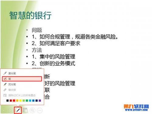 PPT教程 播放幻灯片时怎么用鼠标圈划重点