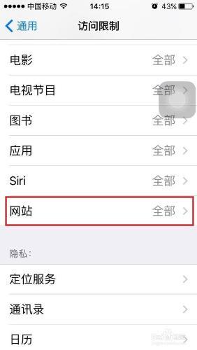 如何在iphone和ipad中对某网页的访问进行限制