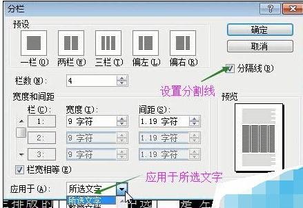 word如何进行分栏排版