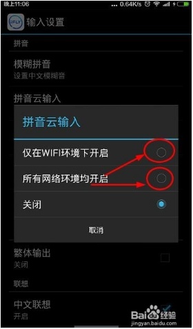 讯飞输入法怎么开启拼音云设置