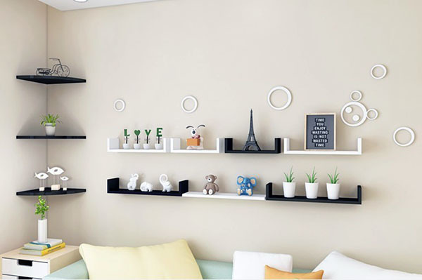 客厅墙角置物架有几种形式 合理选择给你整洁的家