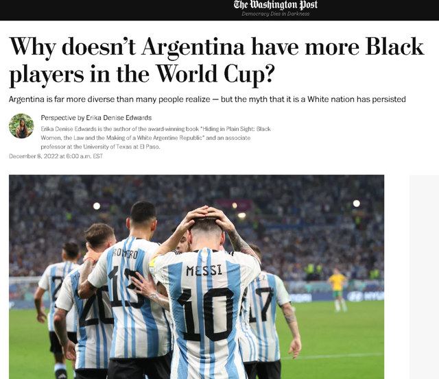 为啥阿根廷队没有“黑人”球员 阿根廷人是黑人吗