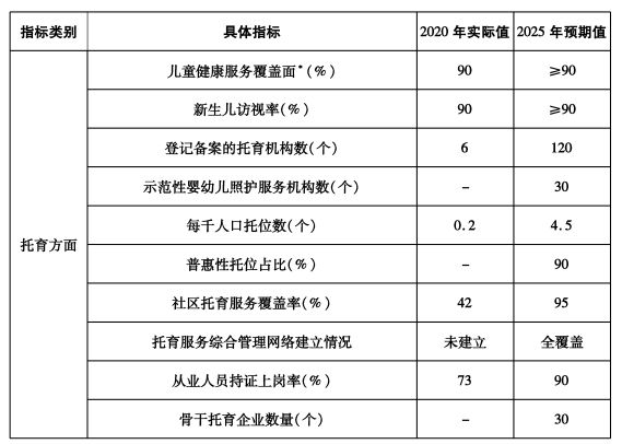 泰安一老一小发展目标