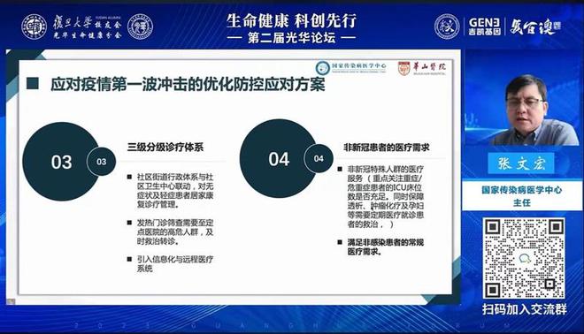 张文宏最新演讲发出两个呼吁，称我国具备把疫情转变为地方性流行的能力   