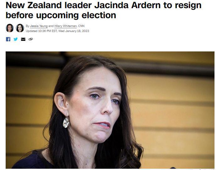 新西兰总理哽咽宣布辞职，透露两件大事